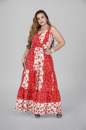 Long Cut Plus Size Dress
