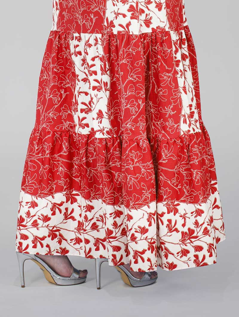 Long Cut Plus Size Dress