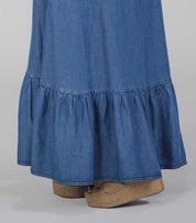 Long Cut Plus Size Skirt