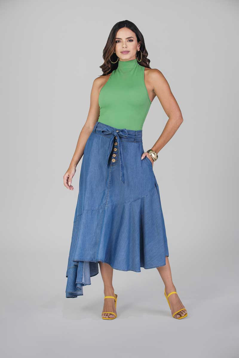 Long Cut Skirt