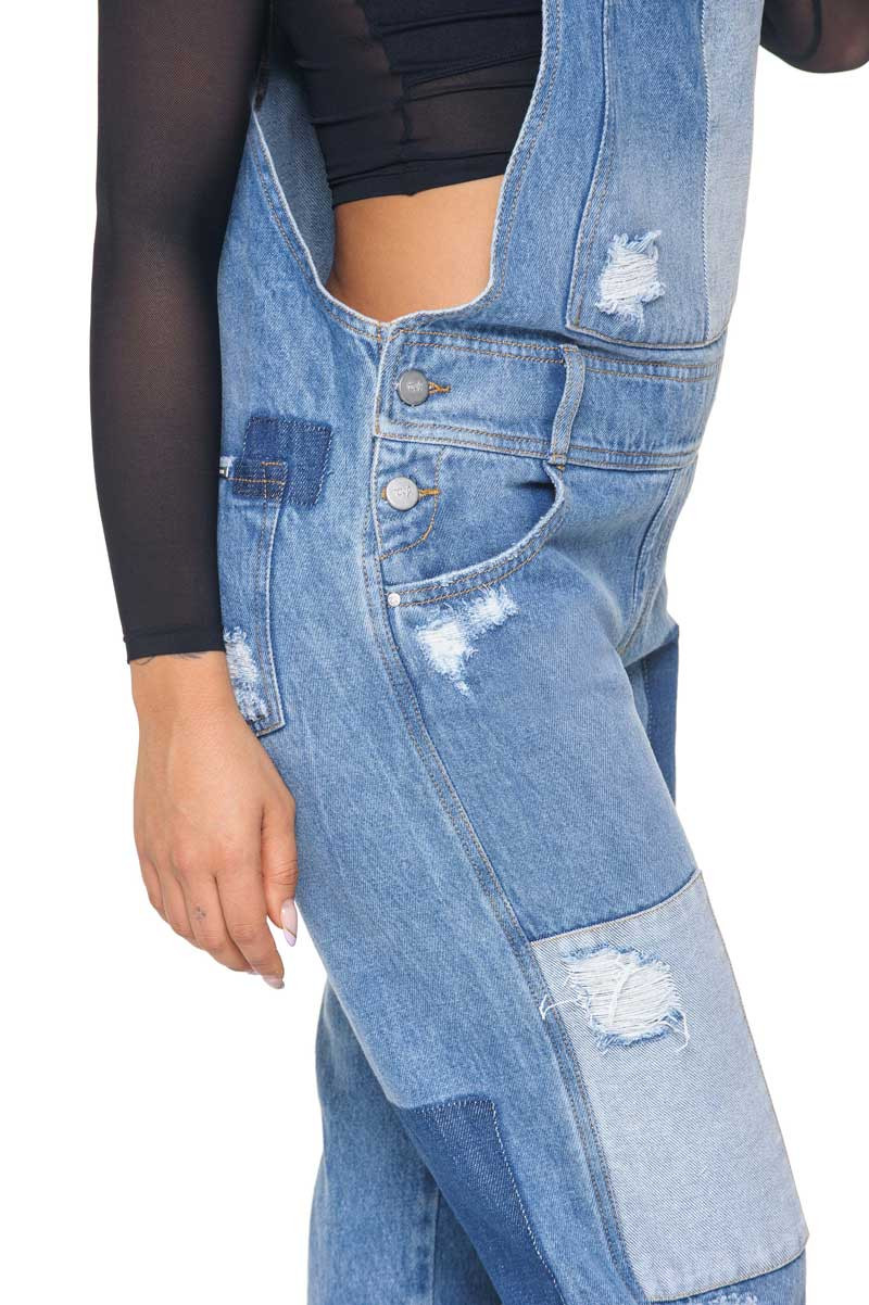 Loose Fit Denim Overall