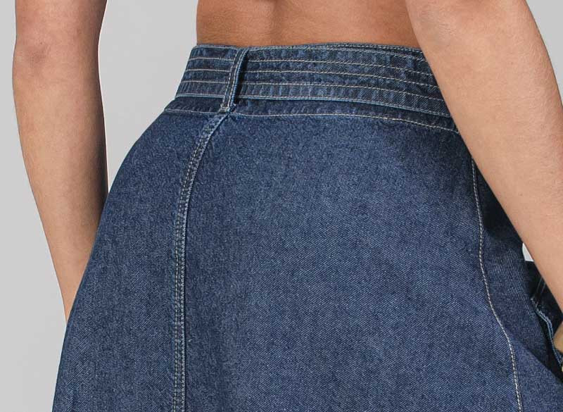 Midi Denim Skirt