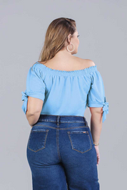 Off Shoulder Plus Size Blouse
