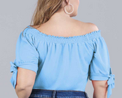 Off Shoulder Plus Size Blouse
