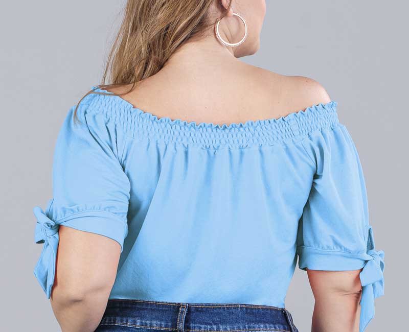 Off Shoulder Plus Size Blouse