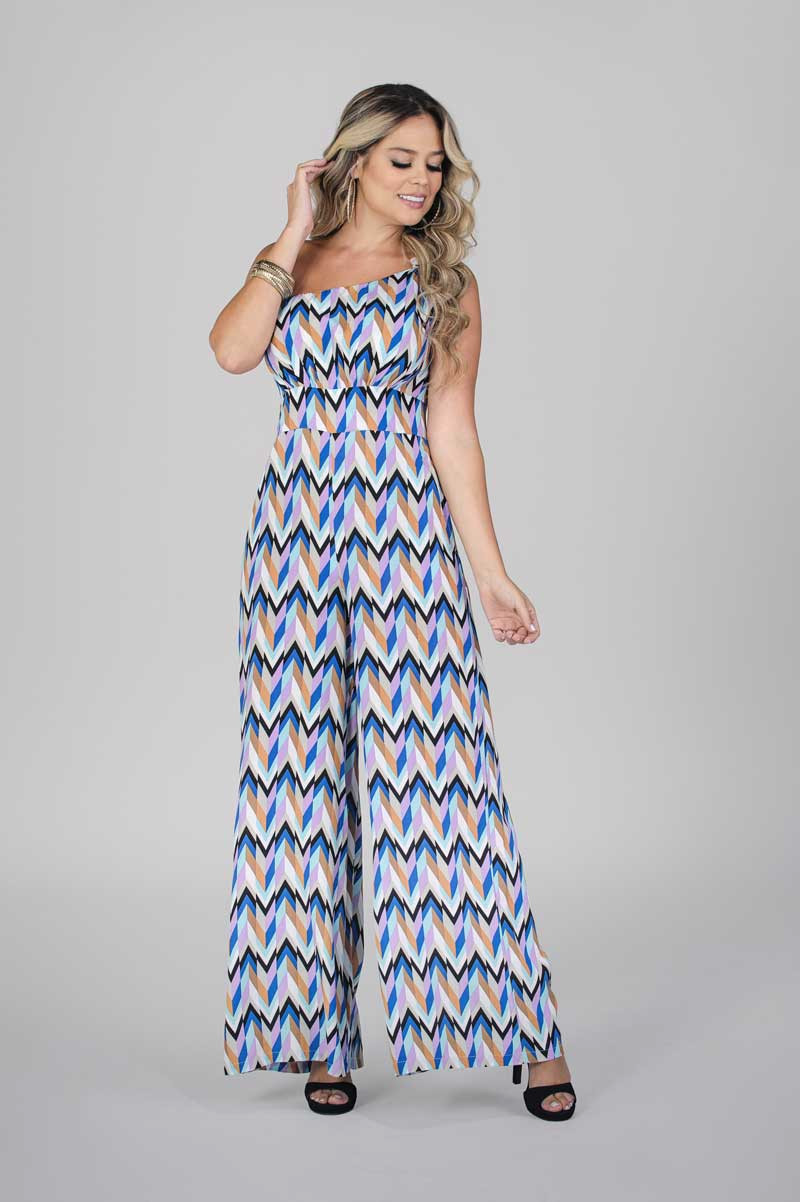 One Shoulder Casual Wide Leg Jumpsuit
