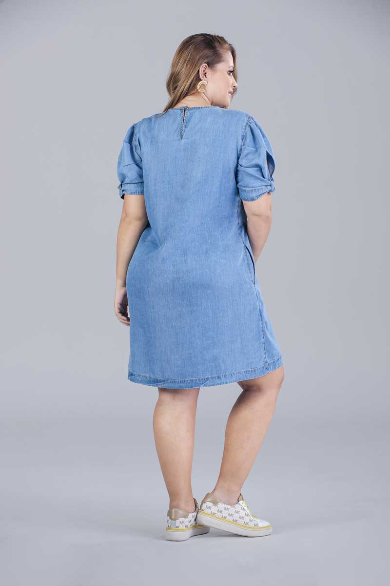 Short Cut Plus Size Dress