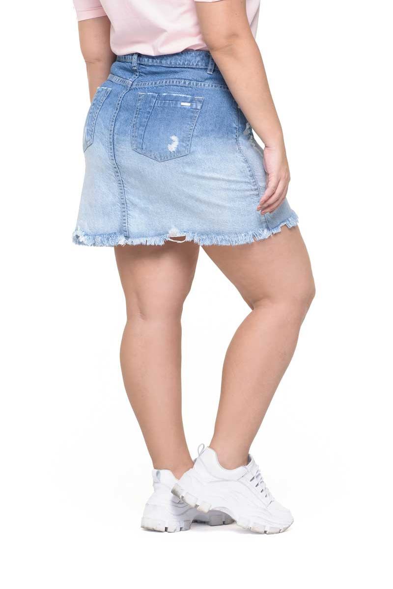Short Cut Plus Size Skirt