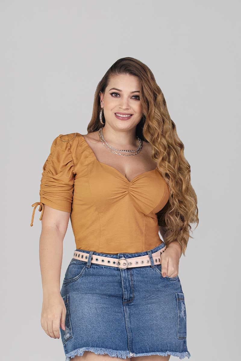 Short Sleeve Plus Size Blouse