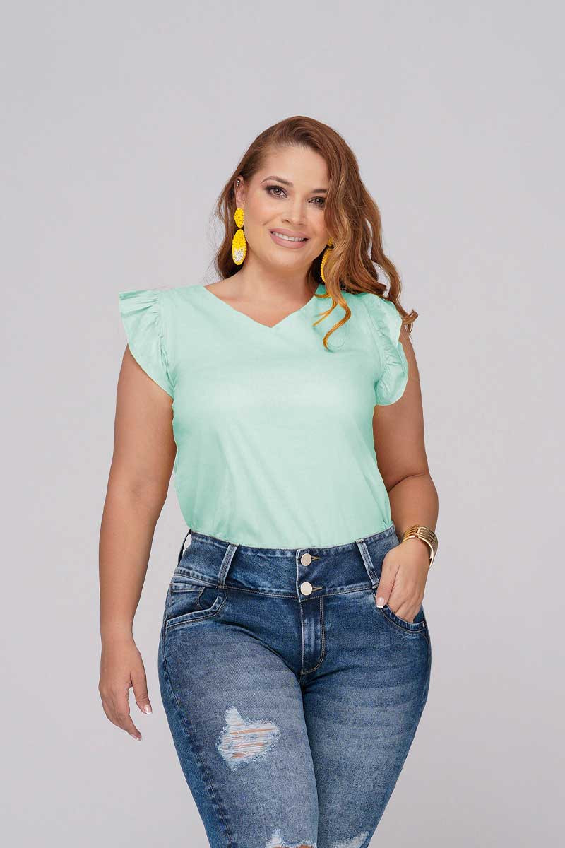 Sleeveless Plus Size Blouse