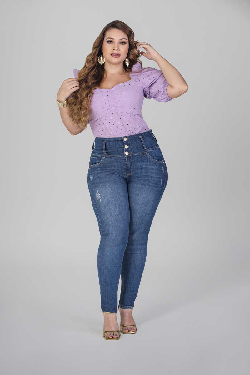 Wide Waist Band Plus Size Jean